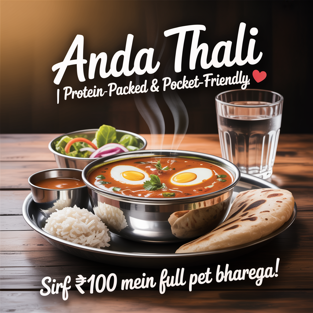 Protein Packed Anda Thali